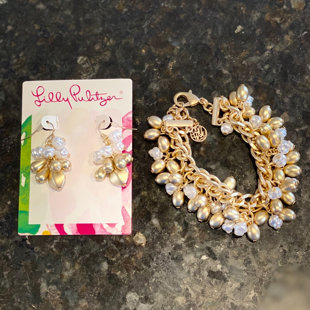 Lily Pulitzer Earrings & Bracelet
